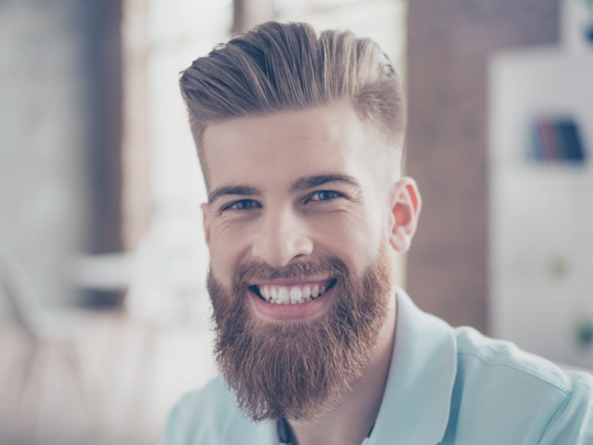 The Classic Pompadour with a Beard