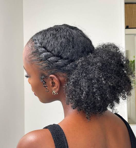 Natural Hair Puff Ponytail