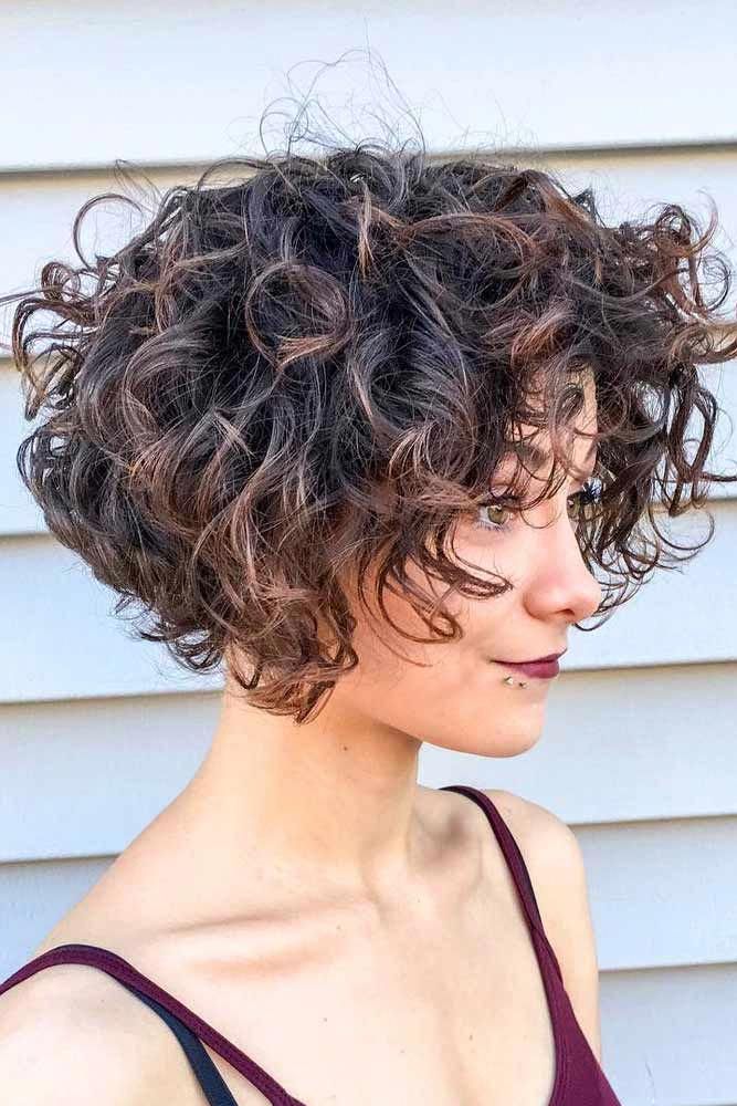 Curly Short Bob