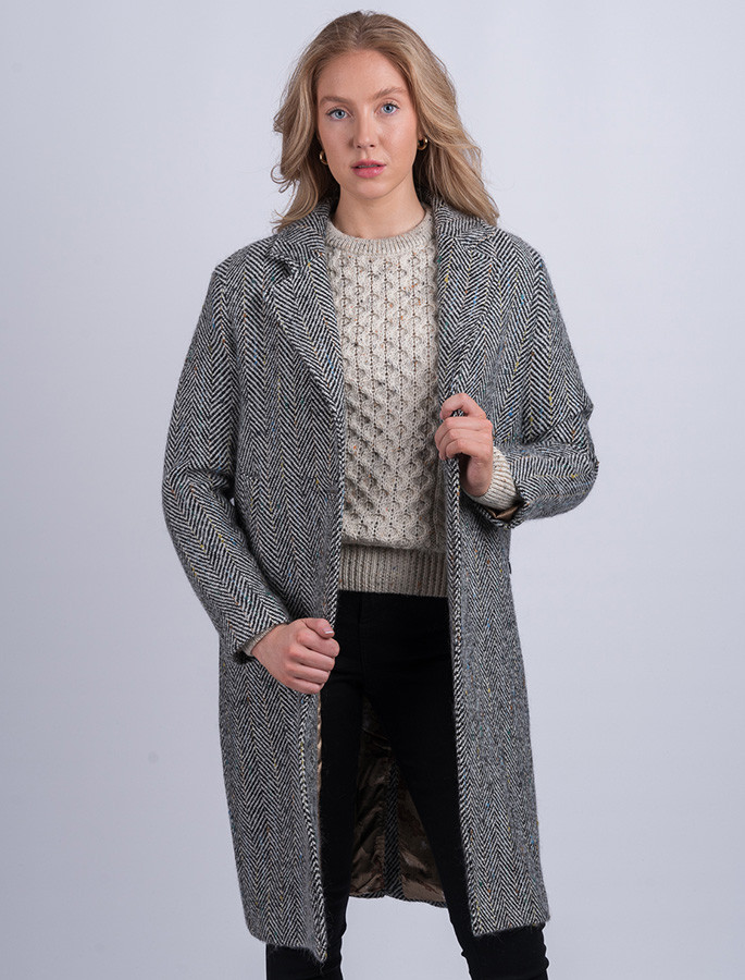 Sweater with Tailored Coat