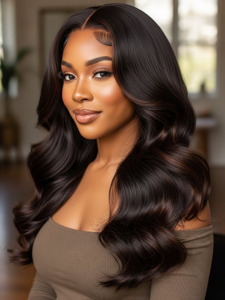 Water Wave Sew-In hairstyle 