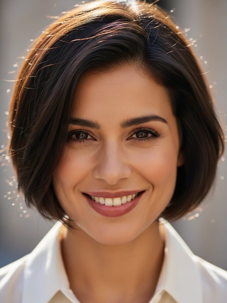 Short Bob with Soft Ends Hairstyle 