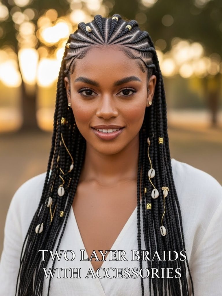 Two Layer Braids with Accessories