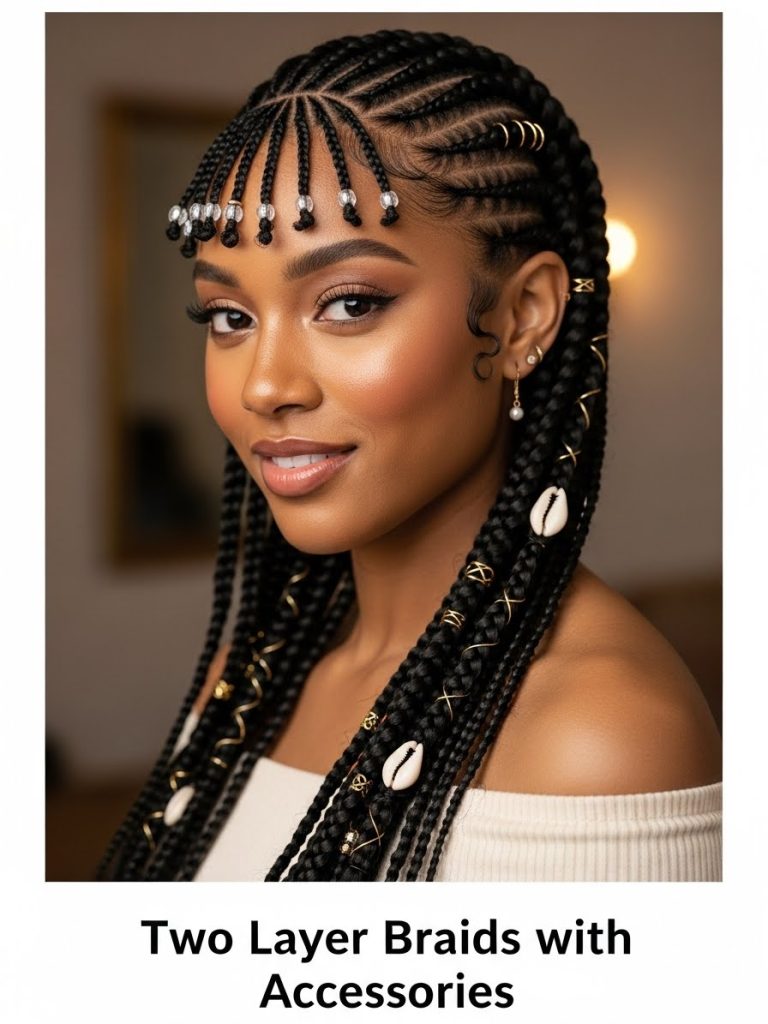 Two Layer Braids with Accessories