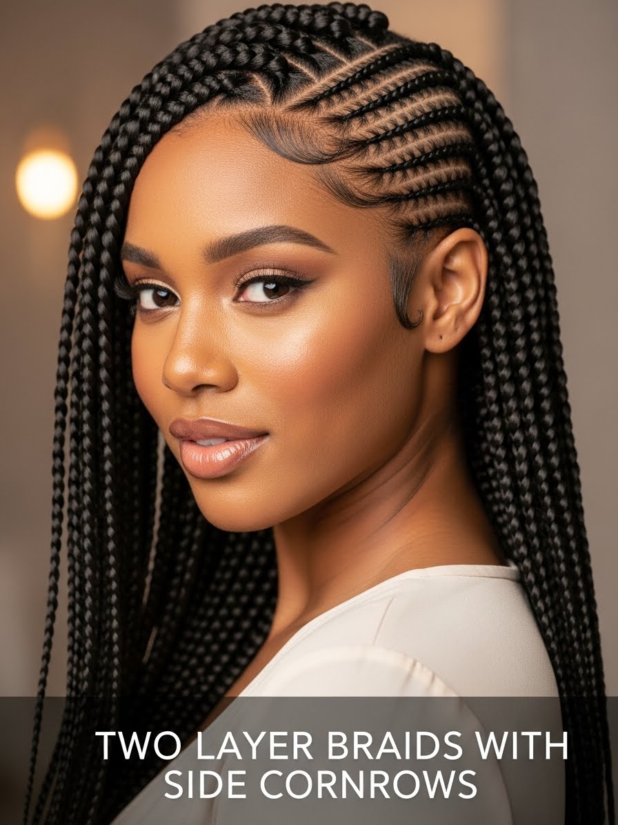 25 Two Layer Braids for Women to Elevate Their Hairstyle Game