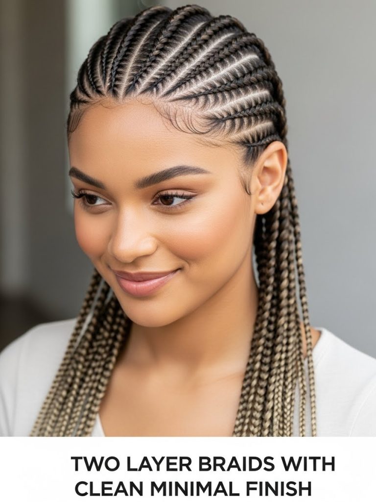 Two Layer Braids with Clean Minimal Finish