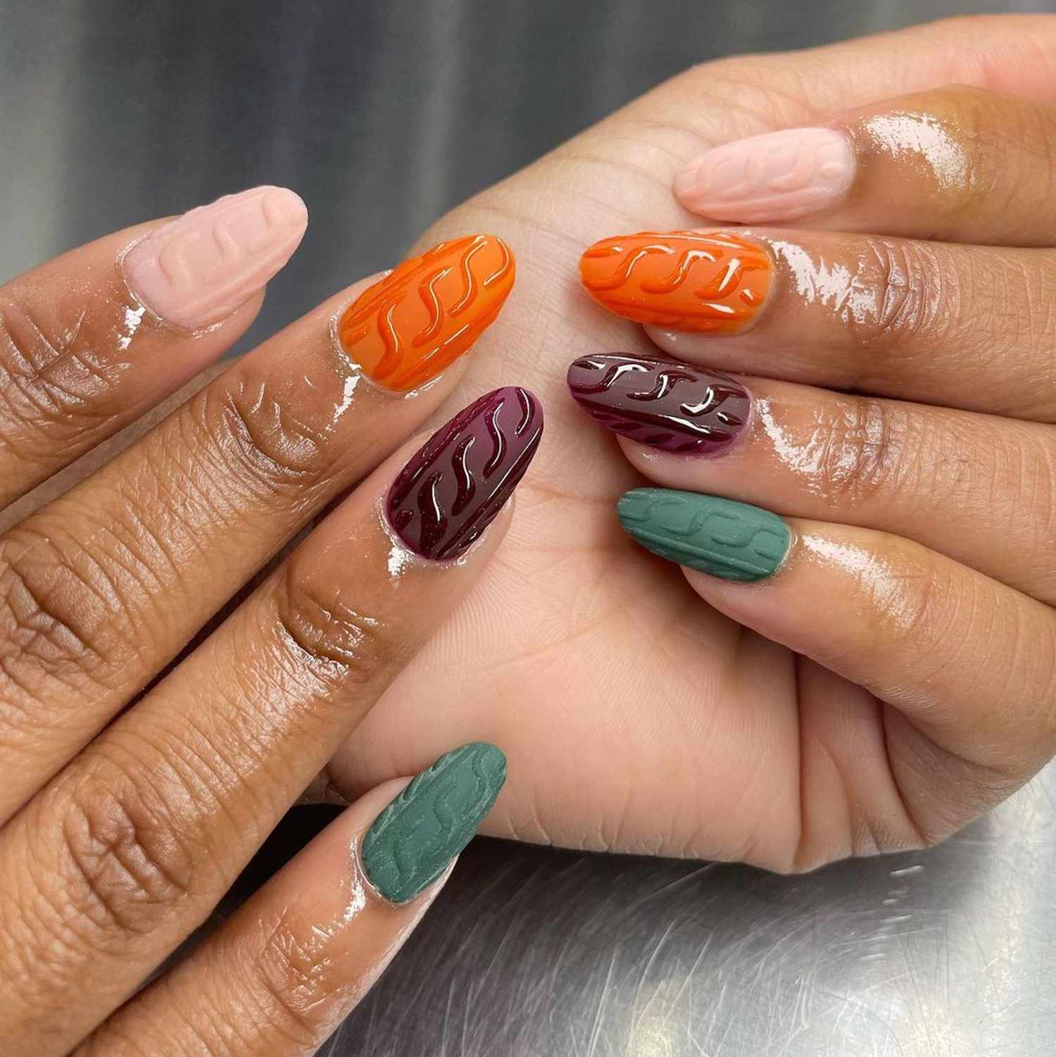 15 Fall Nails Ideas For Brown Skin Women